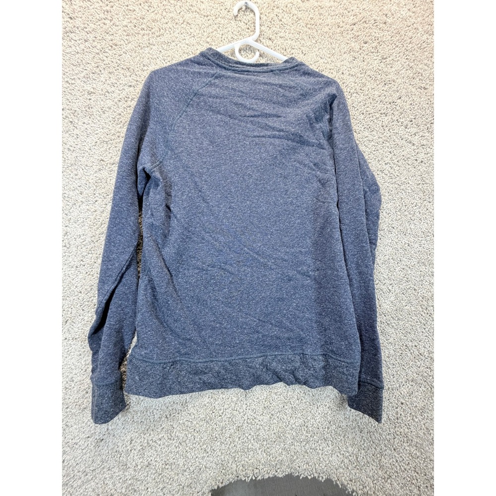 Eddie Bauer‎ Mens Lounge Sweatshirt Large Blue Heather Raglan Crewneck Fleece L - Picture 7 of 7